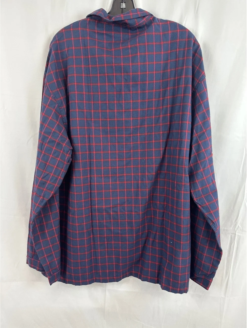Saks Fifth Avenue Red Plaid Flannel Pajama Shirt XL
